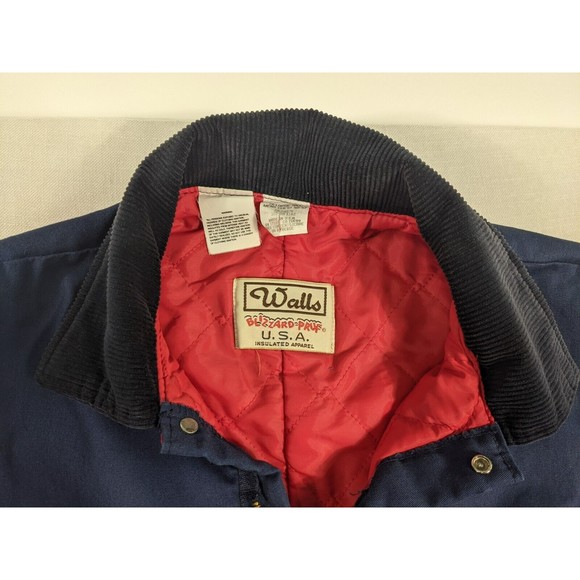 Vintage 2XL Tall Insulated Walls Mens Coveralls Blizzard Pruf Chest 50-52 Blue - Picture 5 of 15